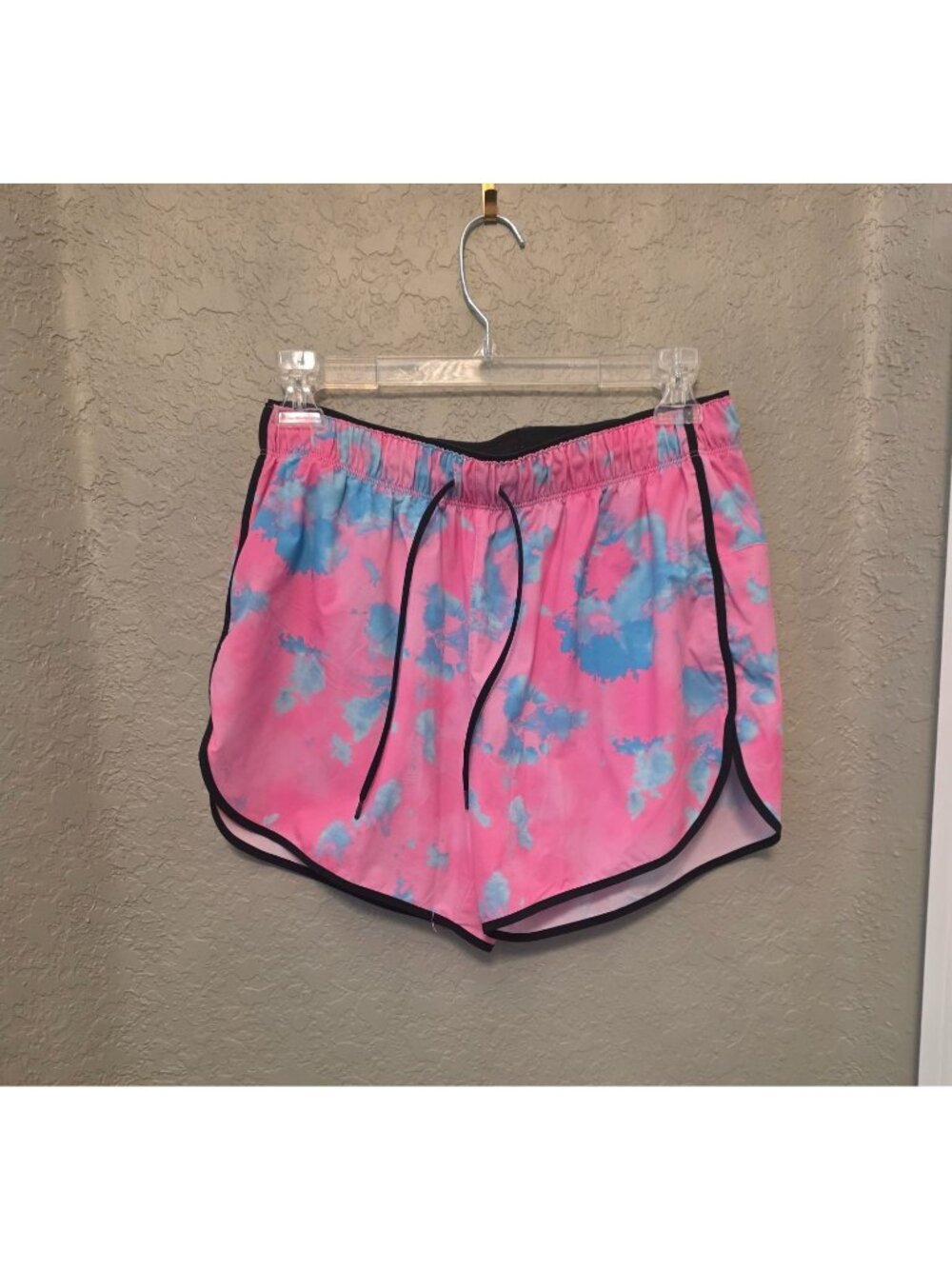 Chubbies Ladies Pink Blue Hybrid Running Swim Board Shorts size S GUC